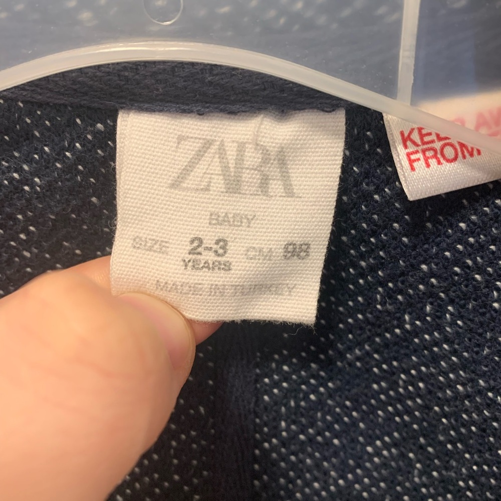 💜2/$30 Zara Boy Knitted Blazer Jacket Size 2/3 - Picture 4 of 5